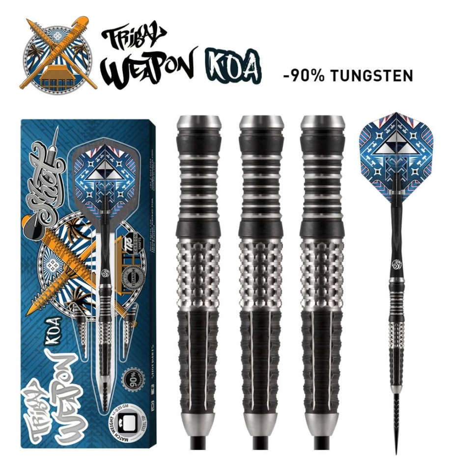 Tribal Weapon Koa Steel Tip Dart Set 22gm
