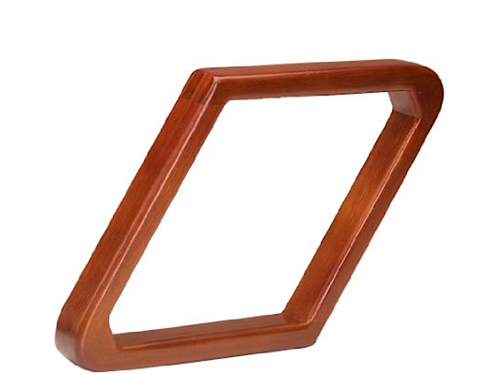 Pro Series Heavy Duty 9-Ball Diamond Pool Ball Rack - Old World Mahogany