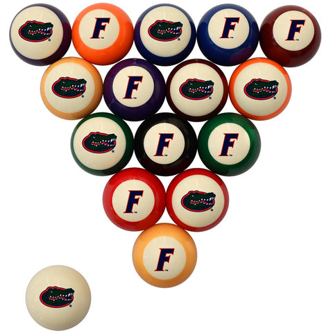 NCAA Florida Gators Numbered Pool Balls Set - College Football Billiards