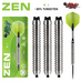 Shot! Darts ZIST-422 Zen Ki Steel Tip Dart Set 22gm