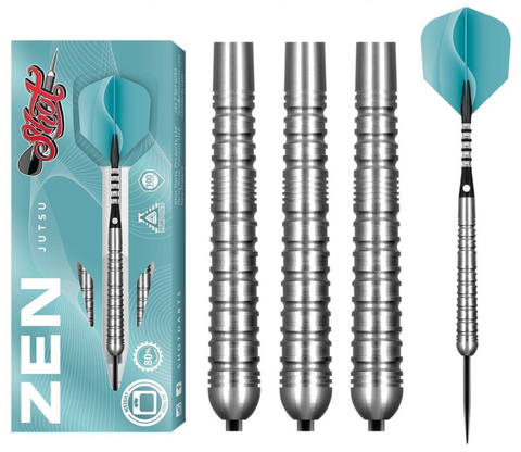 Shot Darts ZJST-725 Zen Jutsu Steel Tip Dart Set 25gm