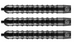 Shot Darts ZTST-625 Zen Tanto Steel Tip Dart Set 25gm